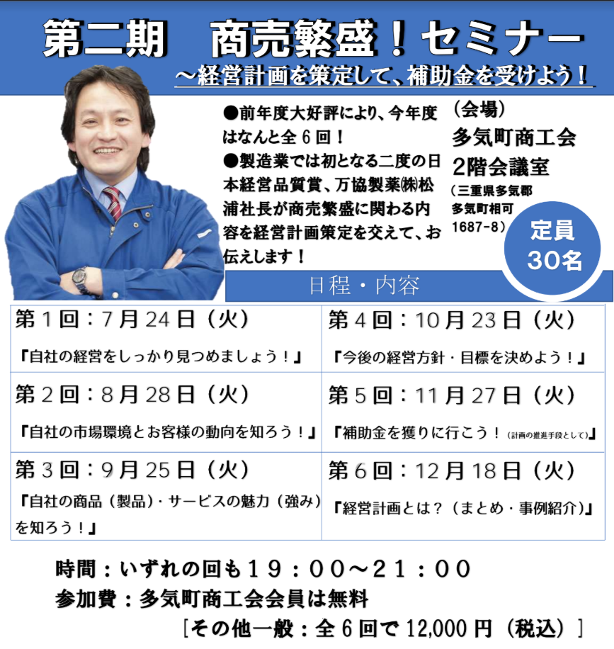 第二期 商売繁盛!セミナー